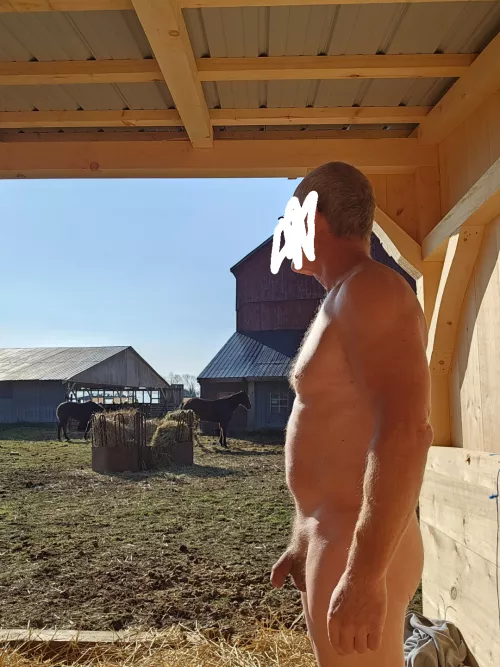 Out enjoying the warm weather not bad for March 