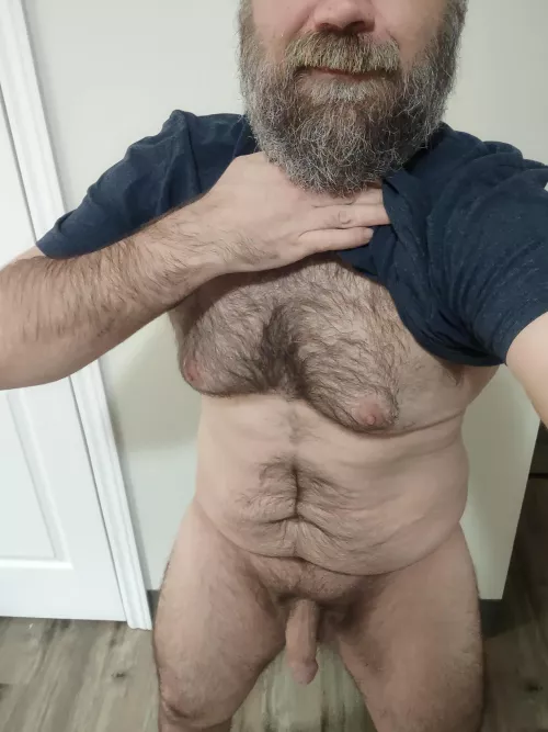 Pulled my shirt up just for you ;)