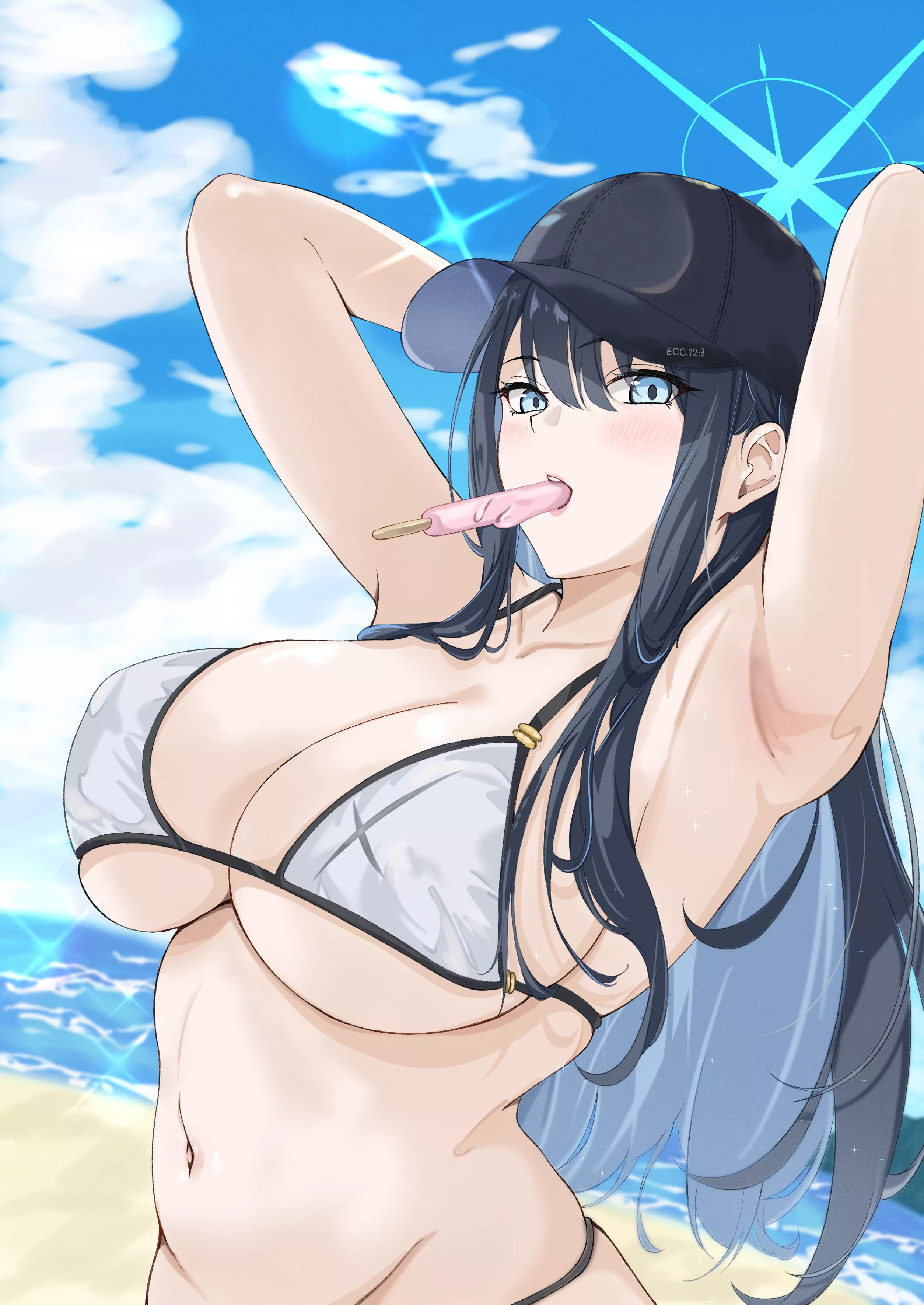 Saori in bikini (shisaki4696g) [Blue Archive]