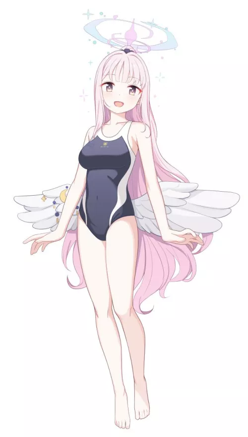 Sexy and cute angel waifu