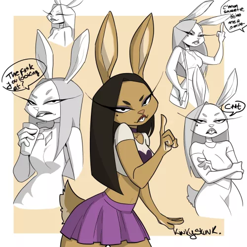 She's Cassie, my new OC, what do you think of her? 💕 (art by me)