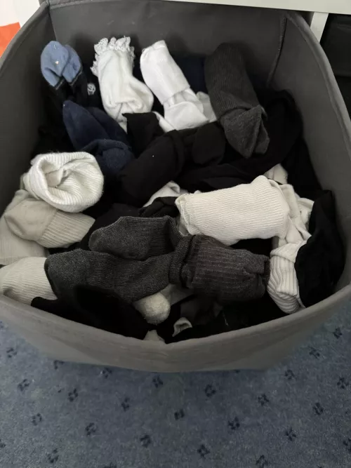 So I have over 75 pairs of socks in this drawer, what type of sock is your favourite?
