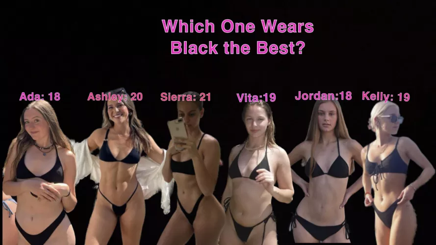 Who’s wearing black the best? [6]