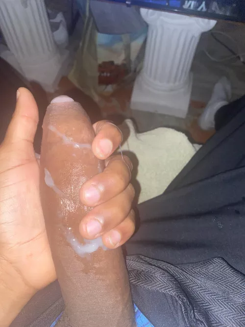 Would you rather lick the cum off my foreskin or suck the cum out my foreskin???