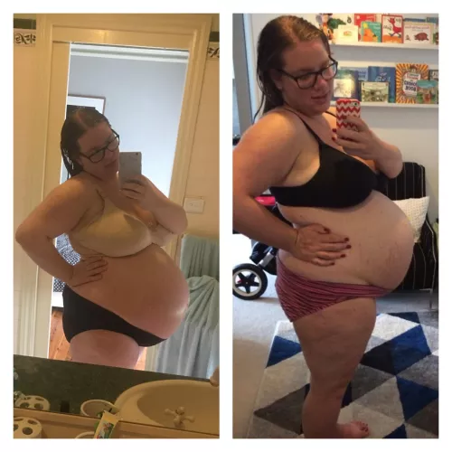 2nd v 1st pregnancy  comparison… I got so big with my second 