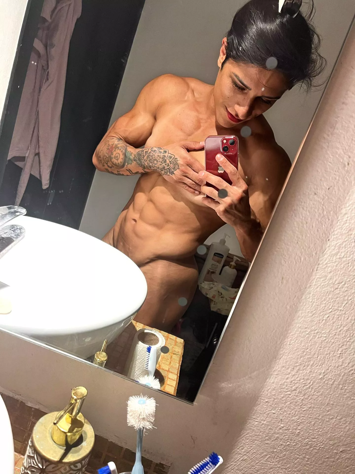 A little shower after hard training 