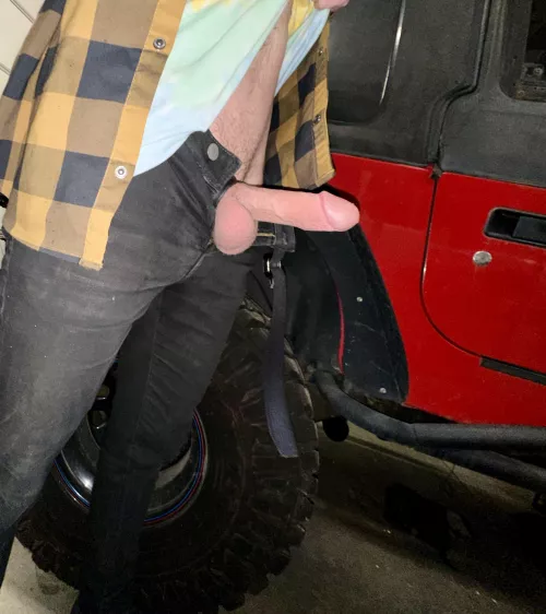 Can you bend over and hand me that wrench?