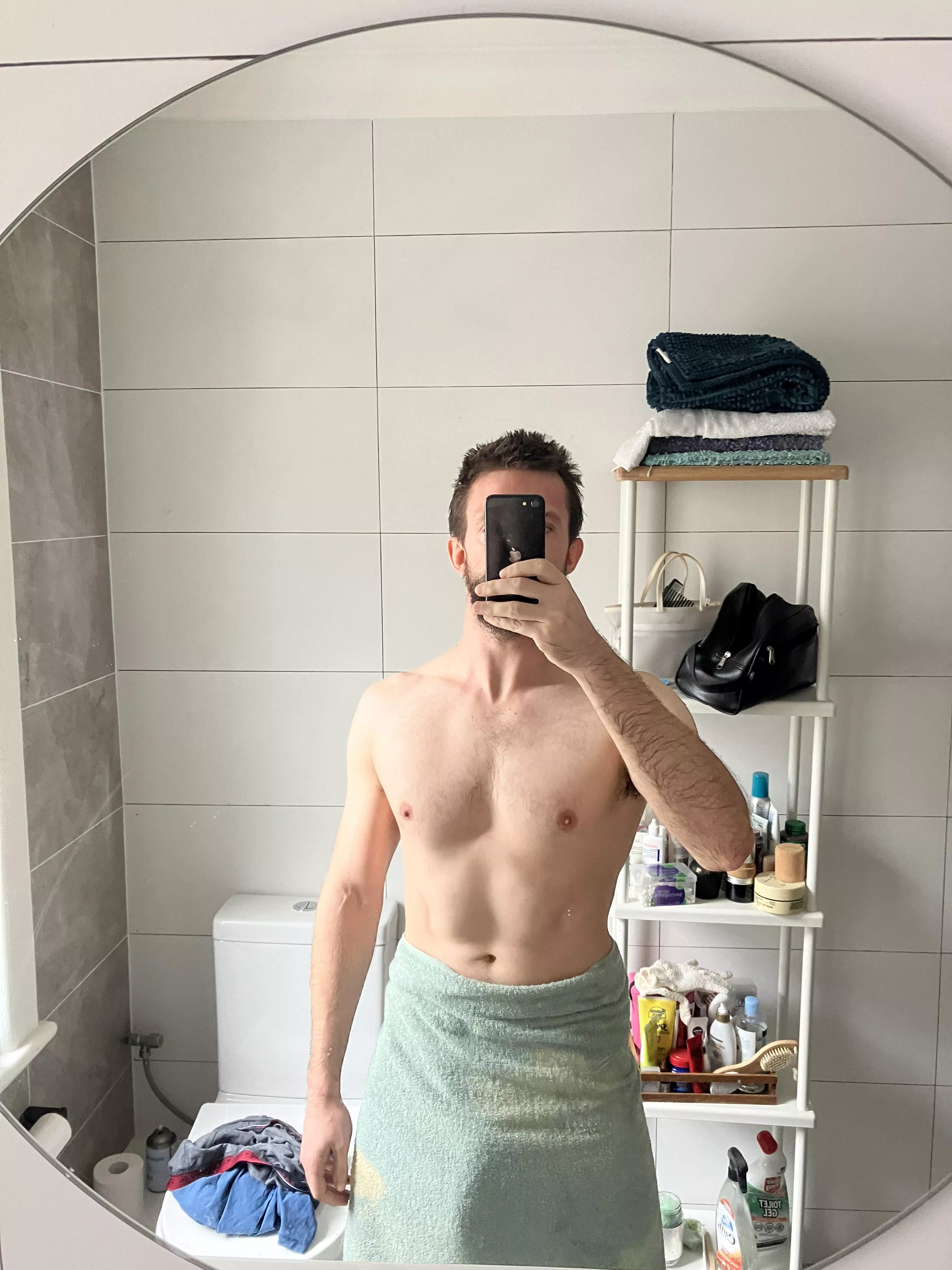 Catch me out the shower like this, what next?