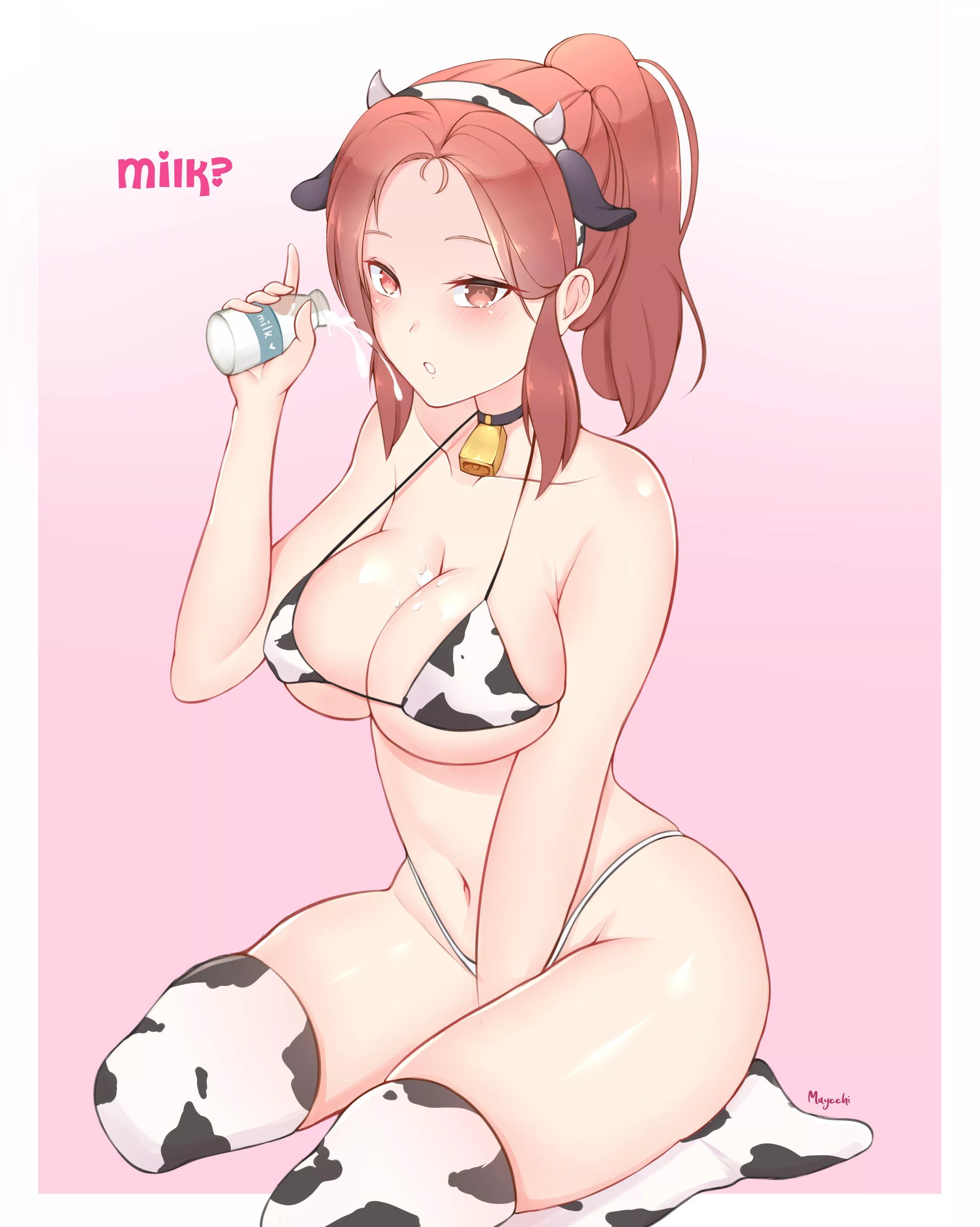 Cow Bikini with Milk