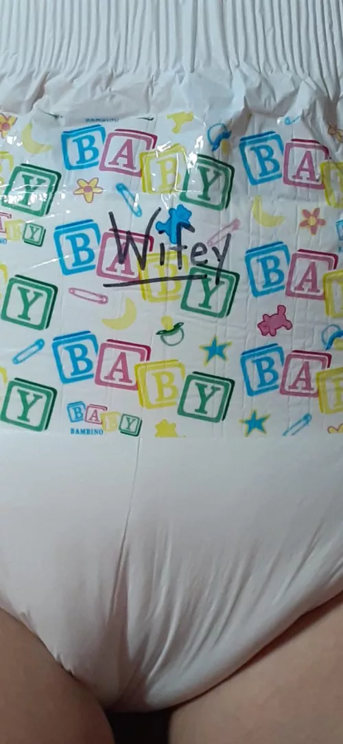 Diaper art courtesy of my husband. 