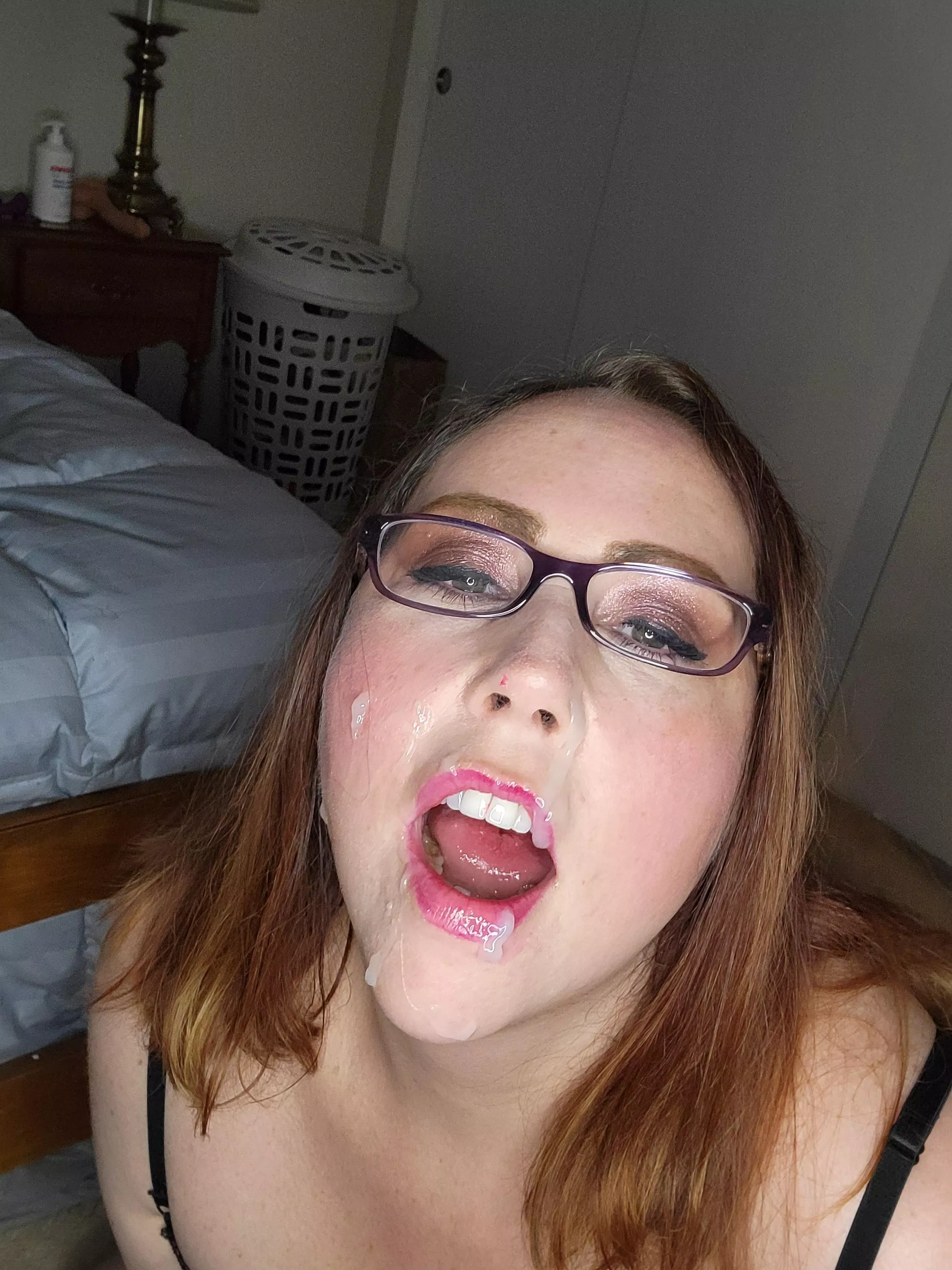 Don't mind the lipstick on my nose, lol. Things got a bit messy