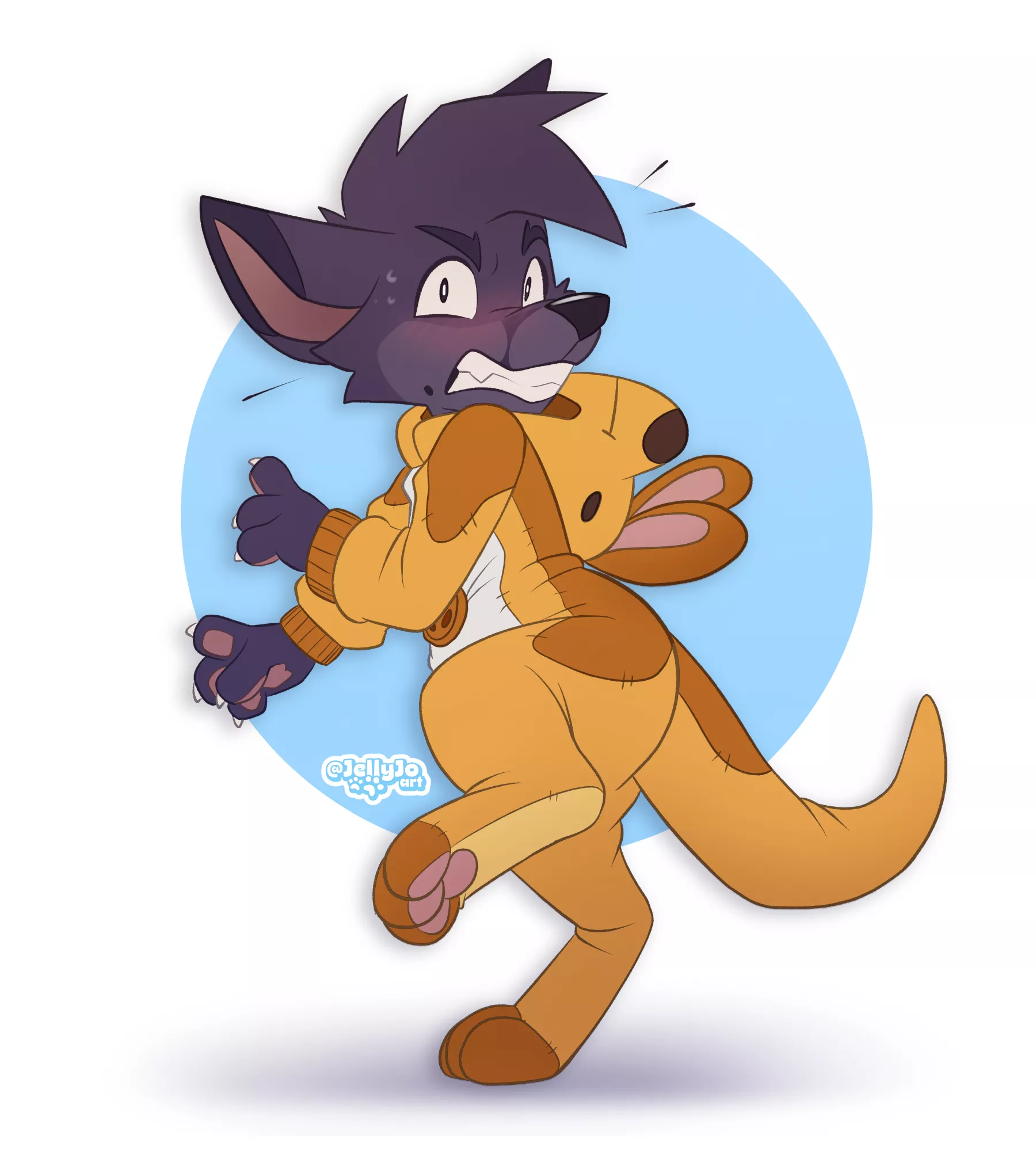 Found you kangaroo! Commission for Aritosuits (art by me)