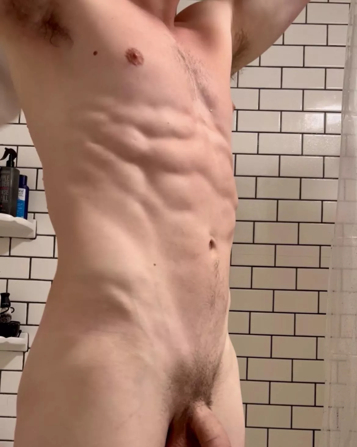 Fresh out of the shower. 