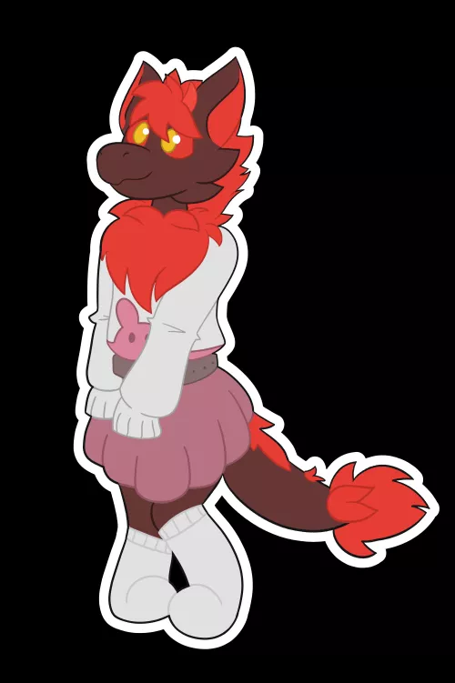 Hehe, I drew a nardo in a fem outfit >:)