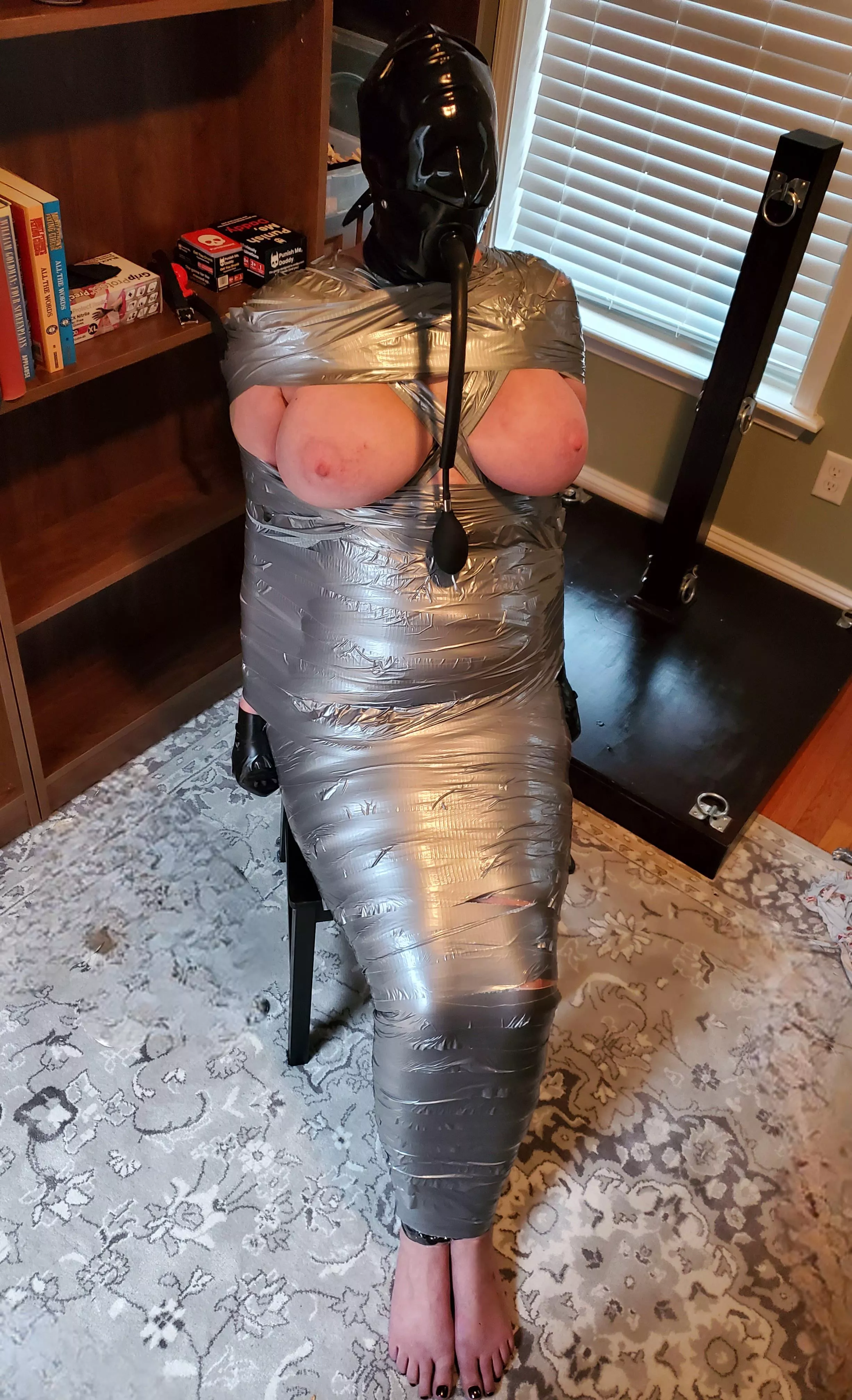 Hooded and taped