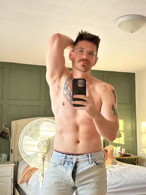 Hope you don’t mind me working shirtless today…