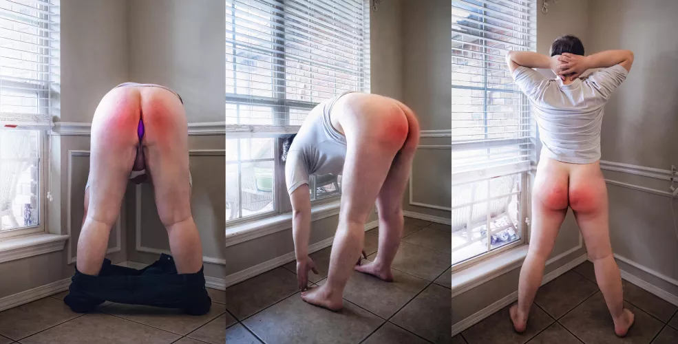 I was spanked and displayed by the window π’