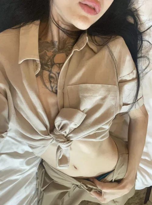 If you will kiss my slim waist, I will kiss your balls