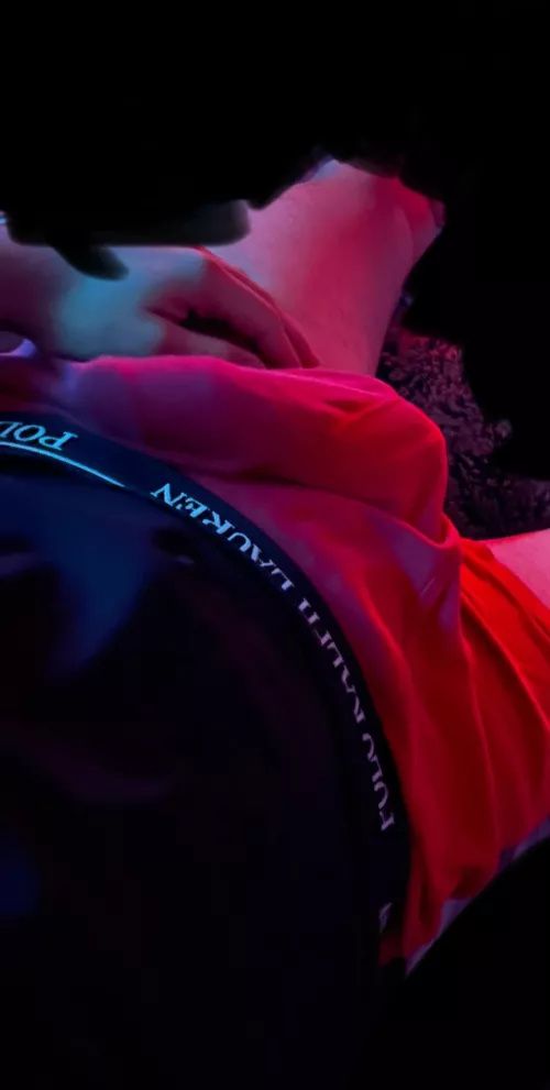 In bed horny as usual