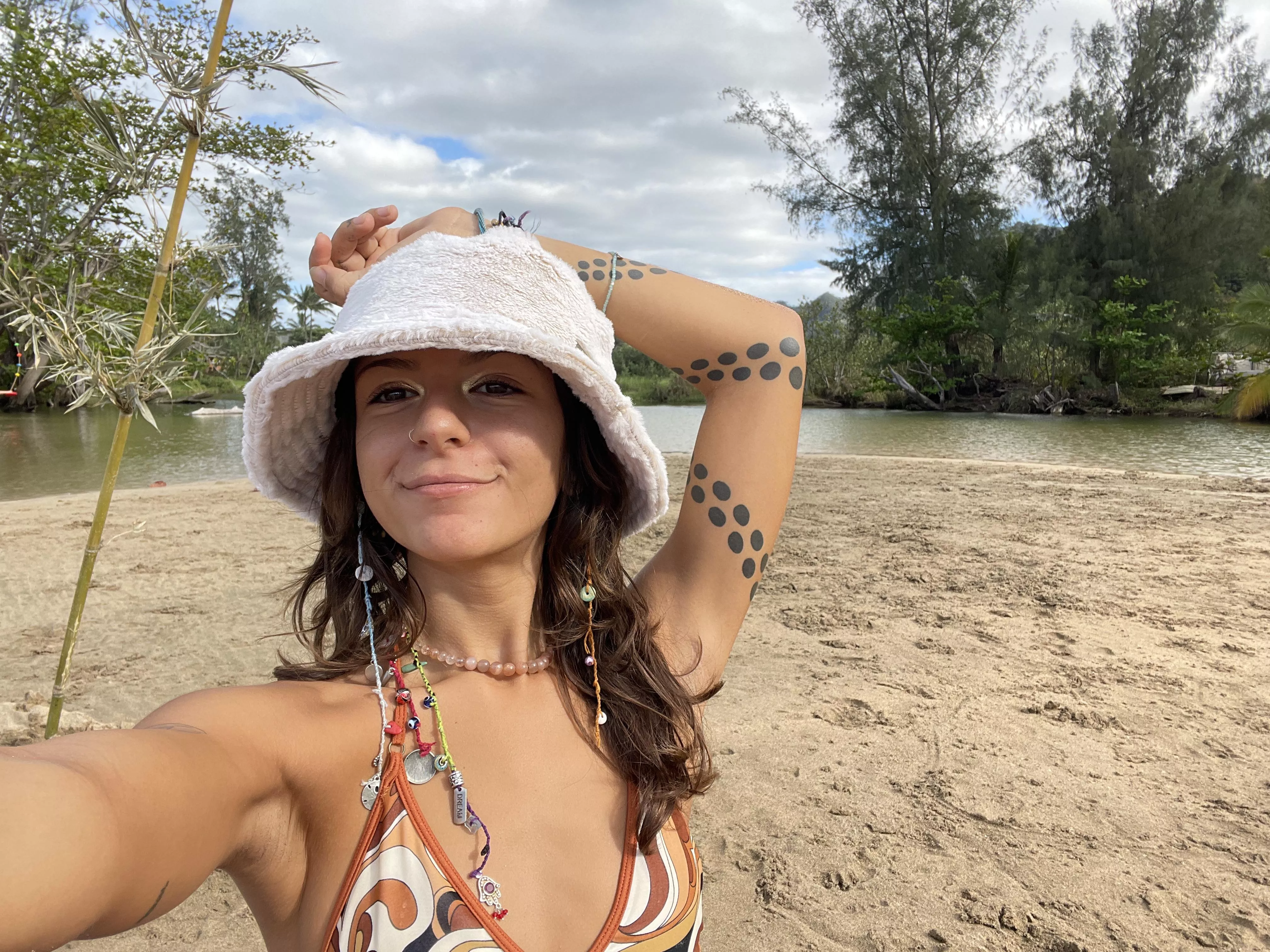 Just a cutie in a bikini and bucket hat