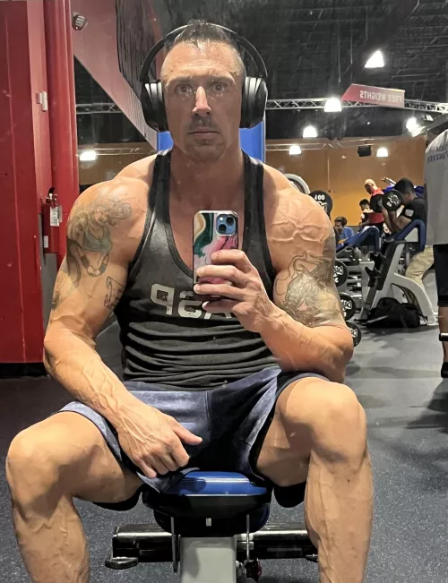 Just another day at the gym