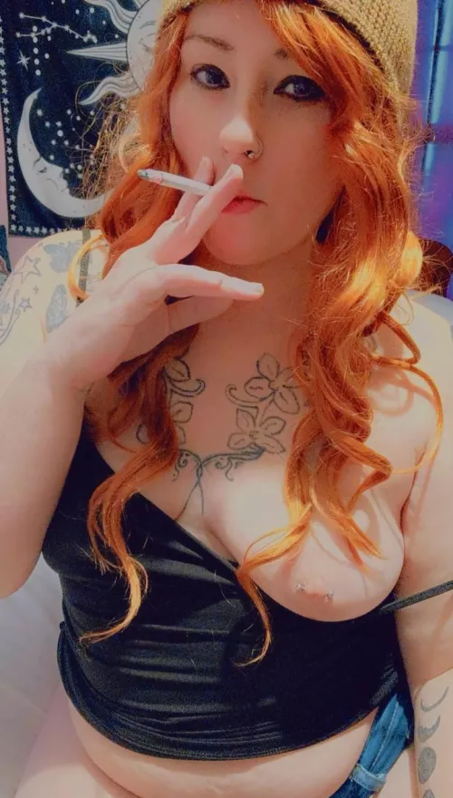 Milf Edition smoking 