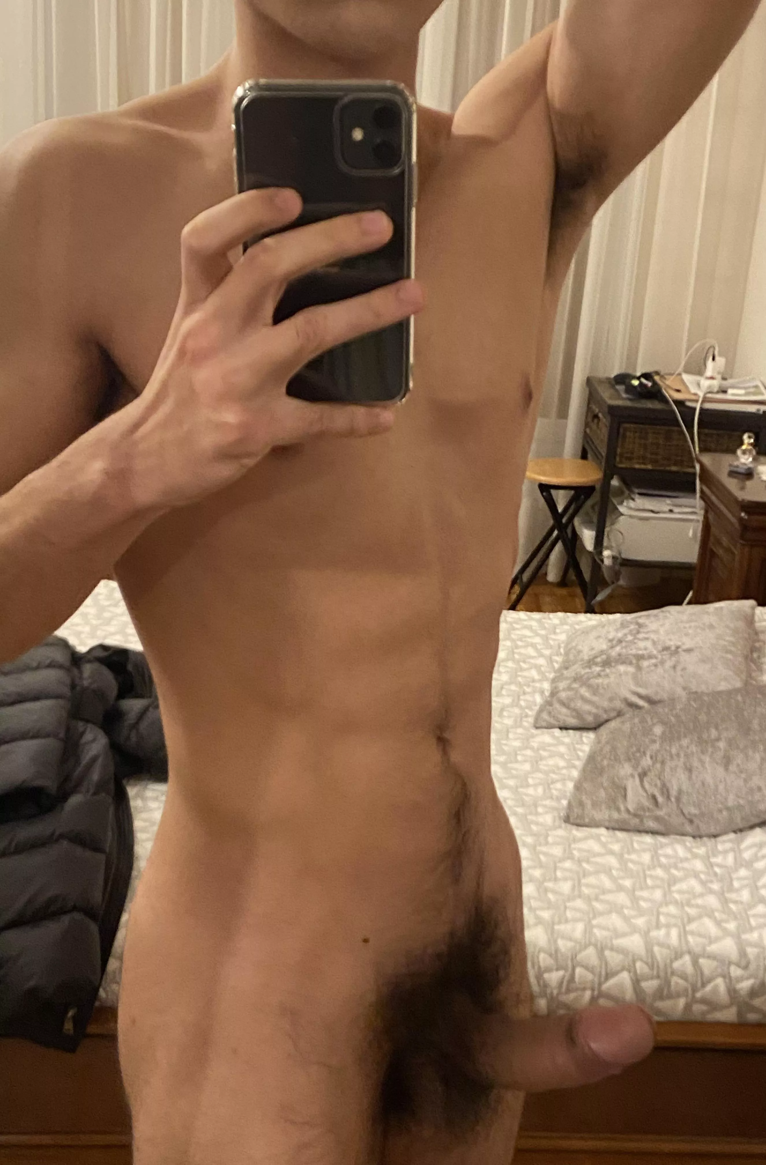 Mind shoving your face in my bush while you deepthroat me ?