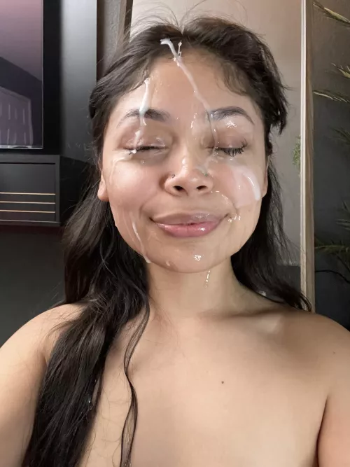 missed his cum on my face