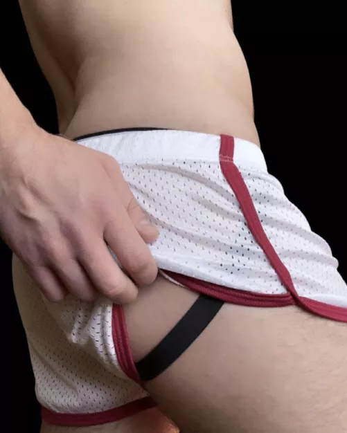 My jockstrap often peeks out of my shorts. I'm told that's one of the sluttiest things I do. Is that true? 😈