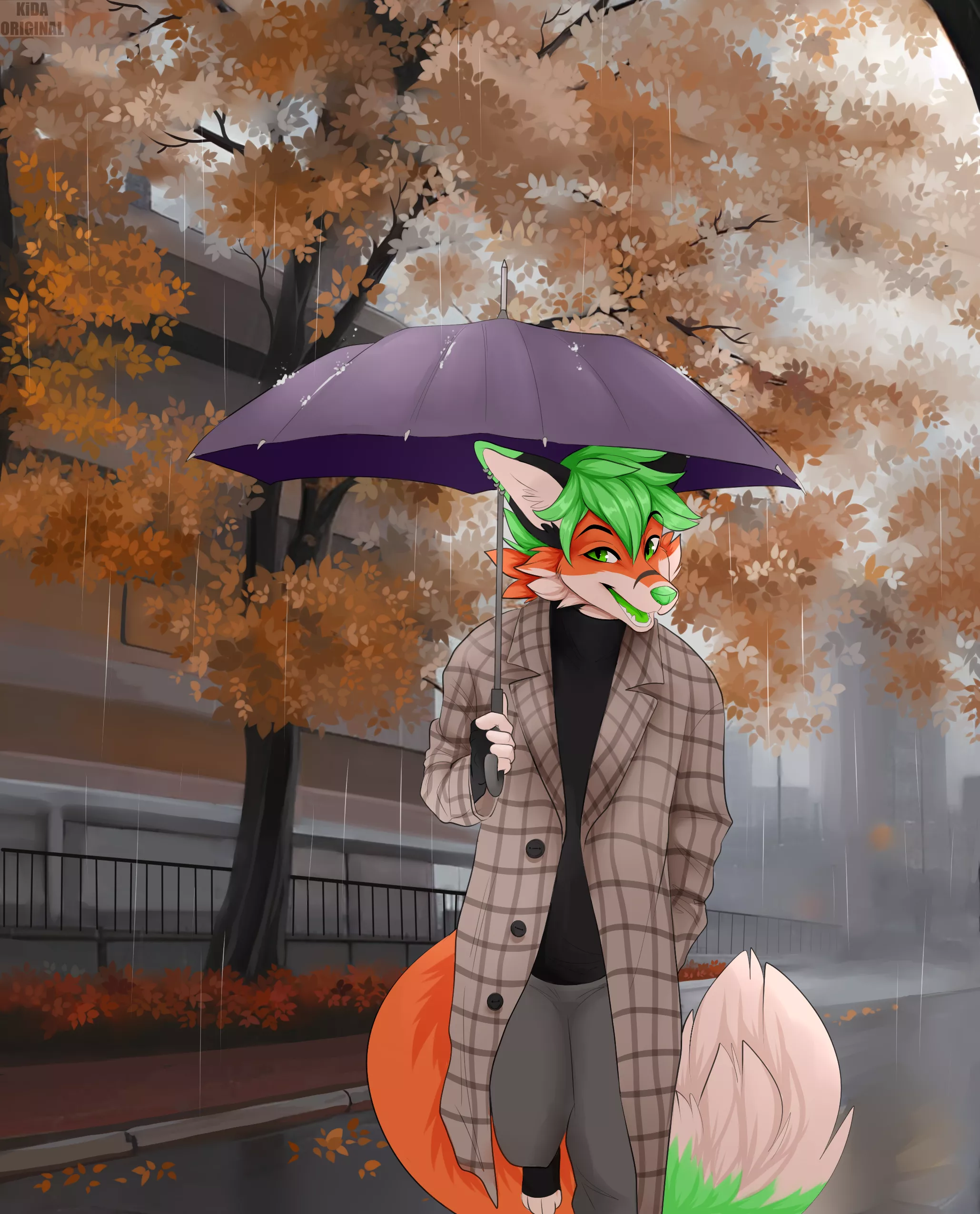 Rainy days (my OC by kidaoriginal)