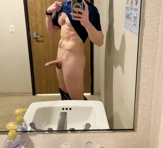 Skinny guy with a thick cock?