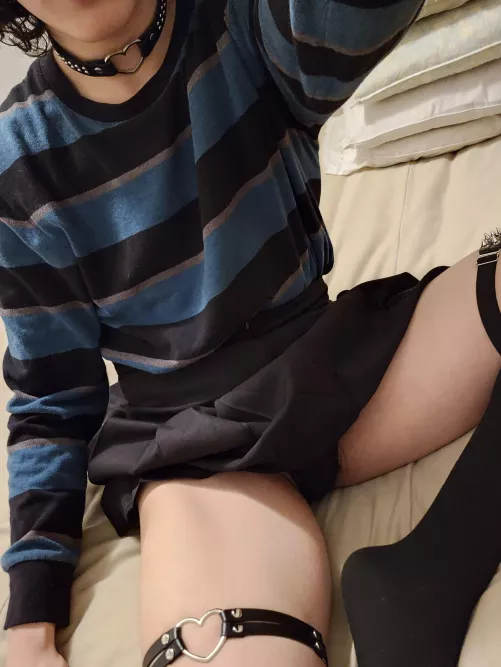 The best time to wear a striped sweater . . .