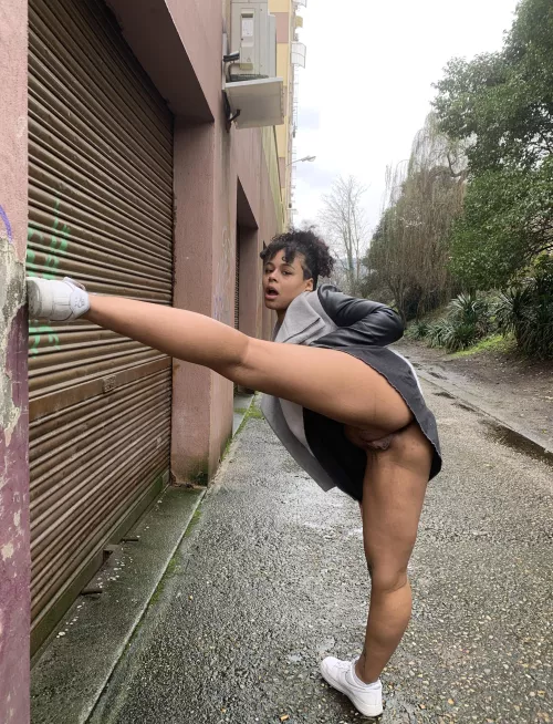 Walking with me is always a little crazy