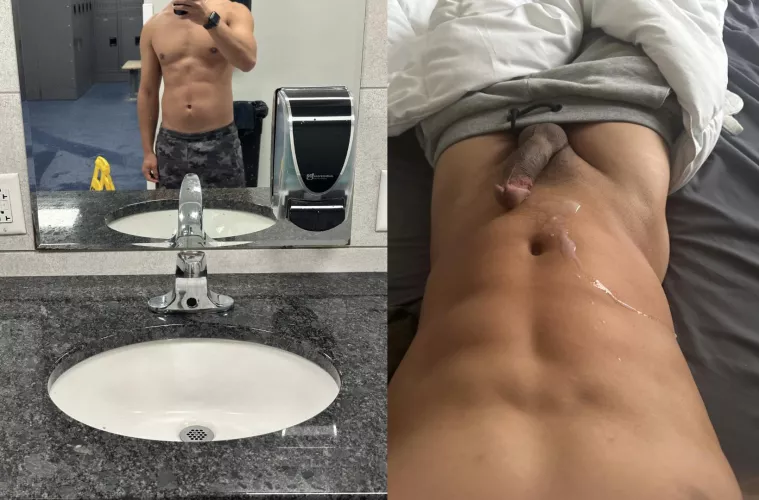 What you see at the gym vs what you see when you bring me home 😈💦