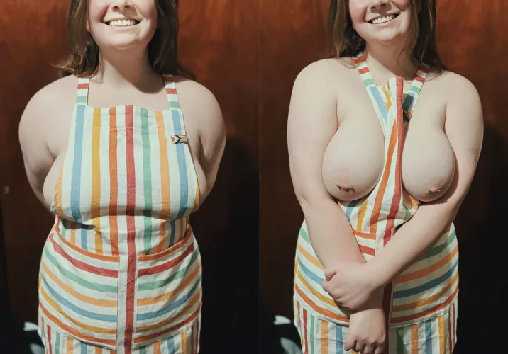 Who would’ve thought an apron could hold them so well