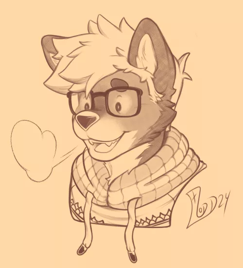 Winter marten (art by me)