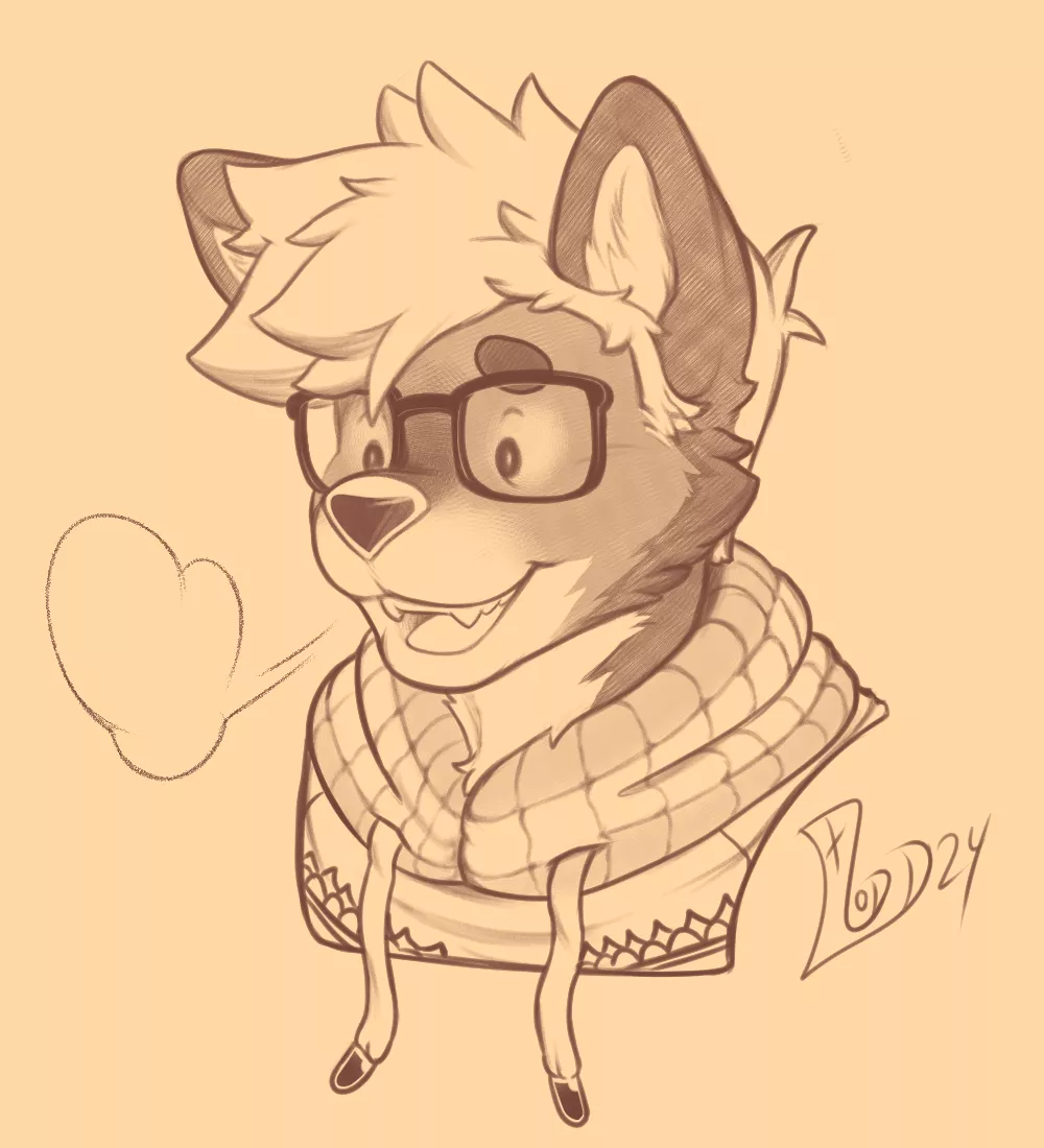 Winter marten (art by me)