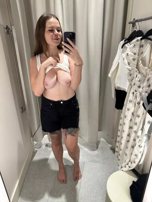 Would you take a peek while i change?