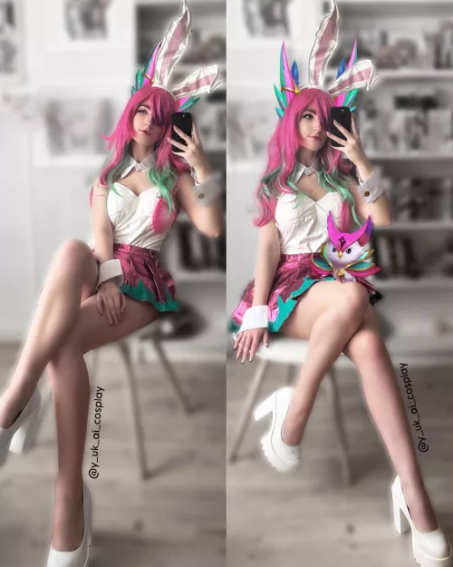 Xayah Star Guardian ver. bunny - @y_uk_ai_cosplay