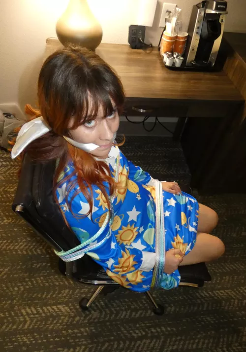 You have Miss Frizzle tied up in your hotel room, what do you do next?