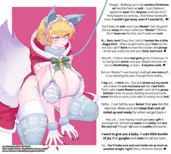 A Stroll on Christmas Eve [Hetero] [Male POV] [Girls Frontline] [Exhibitionism] [Christmas?] [Pet Play]