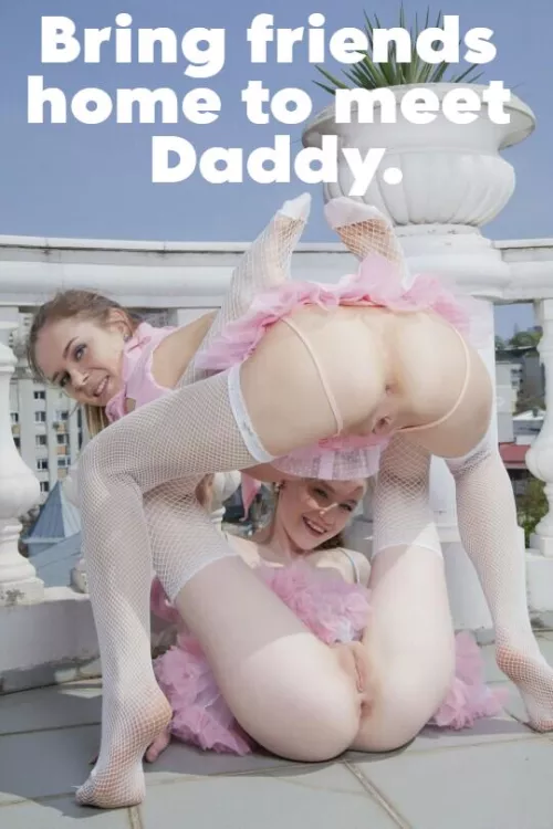 Bring Friends Home from Ballet to Meet Daddy