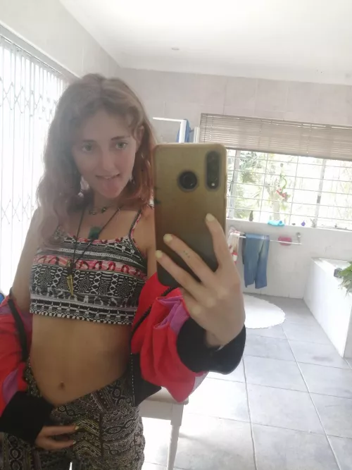 caught off guard while i was fixing up my hair F18