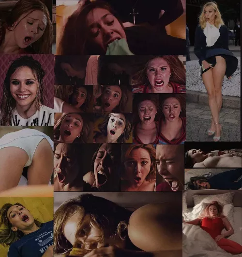 Elizabeth Olsen hot sex collage