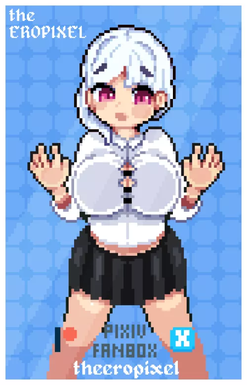 Ero forced against a window.