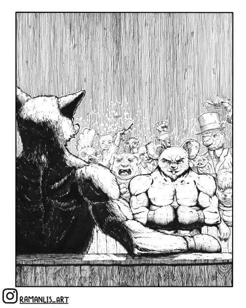 Fox in the ring. Instacomics. New from Fox Tale..