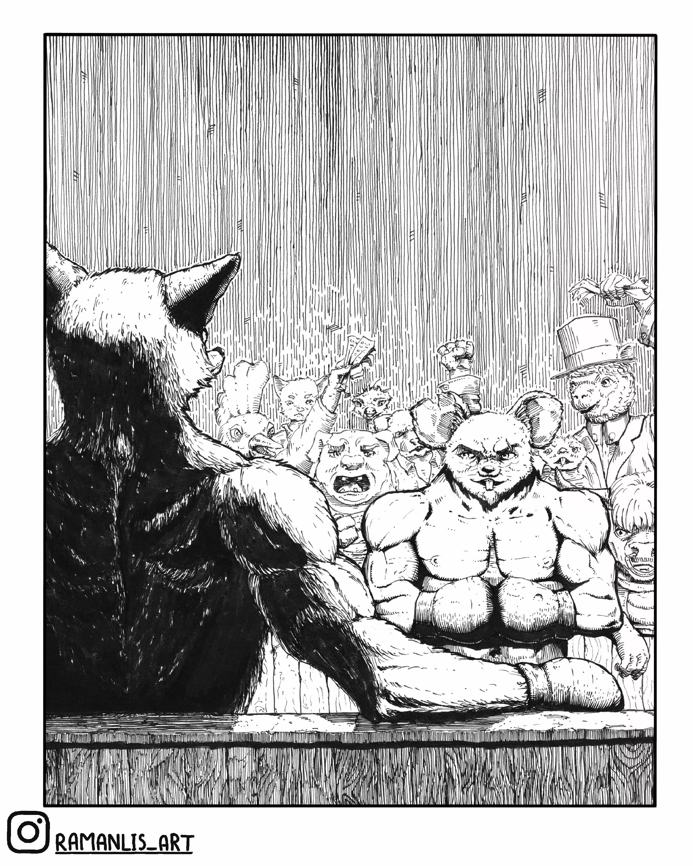 Fox in the ring. Instacomics. New from Fox Tale..