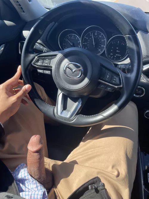 He really loves car rides