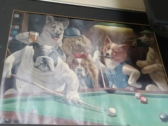 I saw this painting at my local bowling alley