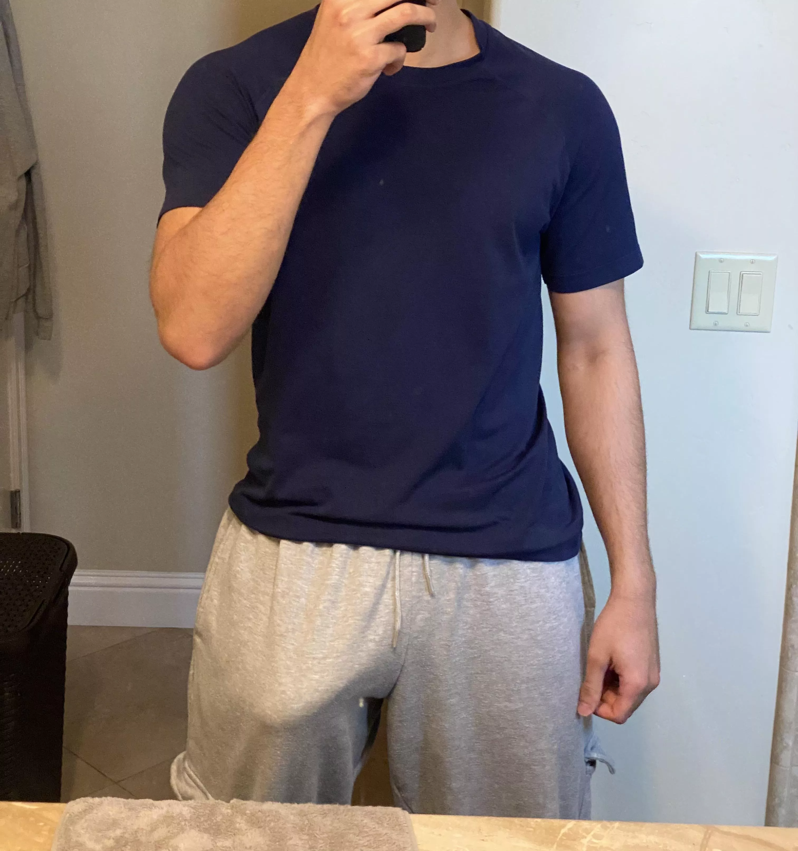 I wonder why everyone’s gaze lowered as I passed them